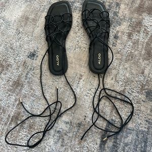 ALDO black strappy sandals size 41